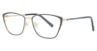 Oscar De La Renta Eyeglasses OSL743 Semi Matte Navy/Shiny Gold/414