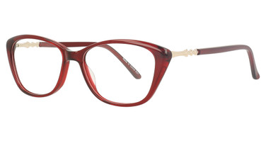 Continental Optical Imports Eyeglasses Precision 506 Burgundy Red