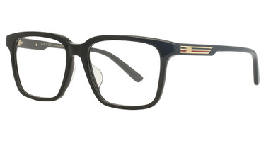 Gucci Eyeglasses GG1293OA BLACK-BLACK-TRANSPARENT/001