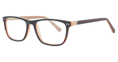 Continental Optical Imports Eyeglasses Fregossi Kids 332 Navy/Red