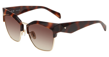 Police Eyeglasses SPLN59M Shiny Dark Havana 01AY