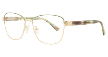 Joan Collins Eyeglasses 9885 Gold/Green