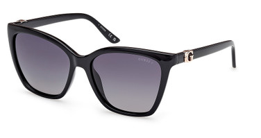 Guess? GU00191 shiny black / smoke polarized/01D