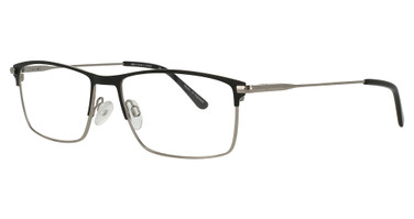 Adin Thomas Eyeglasses AT-648 Black / Chrome/2