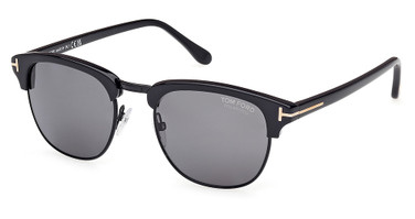 Tom Ford Eyeglasses FT0248 shiny black / smoke polarized/01D