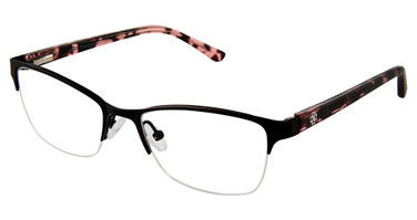 Ann Taylor Eyeglasses AT602 Mt Blk/Bls Trt/C01