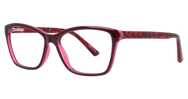 Elements Eyeglasses EL-328 Deep Red/Red Demi/3