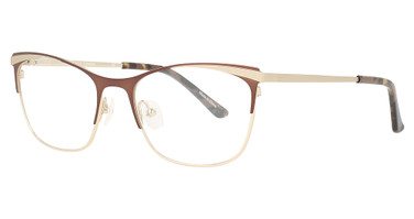 Cote d Azur Eyeglasses CDA 282 Chestnut/Gold/2