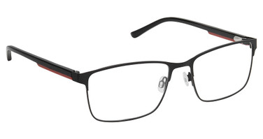 Superflex Eyeglasses SF-564 BLACK RED/M100