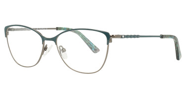 AV Studio Eyeglasses 630 Teal/Gun