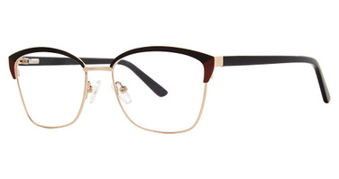 Genevieve Boutique Eyeglasses LOVING black/burgundy/gold