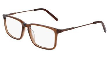 Marchon NYC Eyeglasses M-3018 N SHINY BROWN CRYSTAL/205