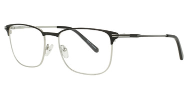 Adin Thomas Eyeglasses AT-658 Black / Chrome/2