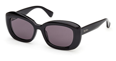 MaxMara MM0170 shiny black / smoke/01A