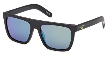 Adidas Originals OR0140 matte black / green mirror/02Q