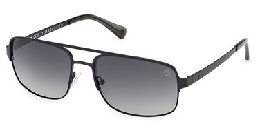 Timberland Eyeglasses TB00065 matte black / smoke polarized/02D