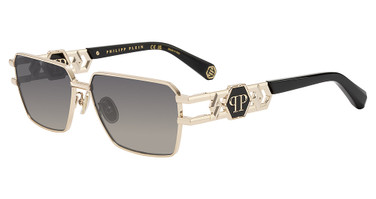 Philipp Plein Eyeglasses SPP210M ROSE GOLD WITH SMOKE