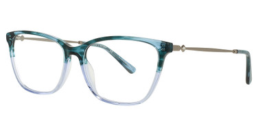 Cote d Azur Eyeglasses CDA-416 Teal / Sky / Silver/1