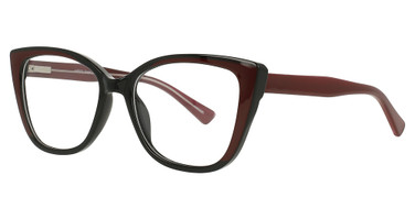 4U Eyeglasses UP 333 Black Burgundy