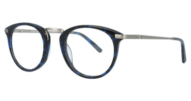 Easyclip Eyeglasses EC485 Demi Blue & Silver/50
