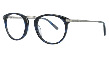 Easyclip Eyeglasses EC485 Demi Blue & Silver/50