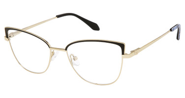 Nicole Miller Eyeglasses BIOT GOLD / BLACK/C01
