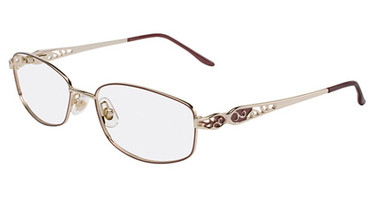 Marchon NYC Eyeglasses TRES JOLIE 135 N BURGUNDY WINE/614