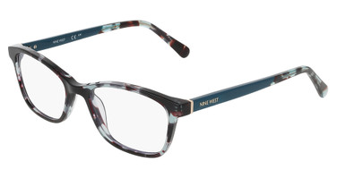 Nine West Eyeglasses NW5199BL N AQUA TORTOISE/450