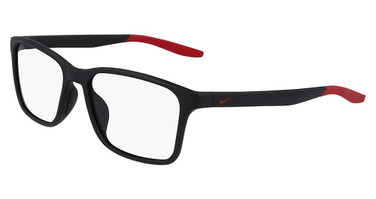 Nike Eyeglasses NIKE 7117 N MATTE BLACK/GYM RED/006