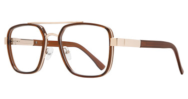 Zimco Eyeglasses GEM#15 SHINY BROWN GOLD