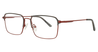 Vue Eyeglasses V1201 MATTE GREY/RED/C2