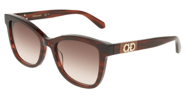 Ferragamo Eyeglasses SF2108S STRIPED WINE/656