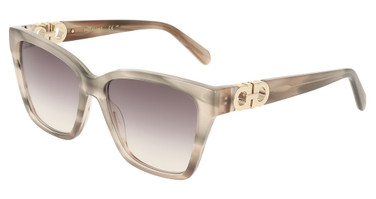 Ferragamo Eyeglasses SF2110S STRIPED TAUPE NUDE/013