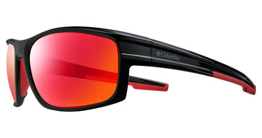 Columbia Eyeglasses C533SP N MOUNTAINSHYRE SHINY BLACK/RED MIRROR/009