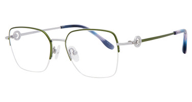 Mademoiselle Eyeglasses MADEMOISELLE MM9324 Jade/Silver/C1