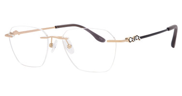 Mademoiselle Eyeglasses MADEMOISELLE MM3301 Gold/Black/C1