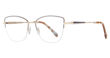 Eye Q Eyewear Eyeglasses GTN818 Taupe/Gold/TAUPE/GOLD
