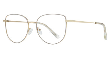 Eye Q Eyewear Eyeglasses PUTNEY White/Gold/WHITE/GOLD