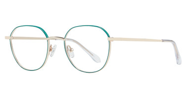 Eye Q Eyewear Eyeglasses JUBILEE Green/Gold/GRN/GLD