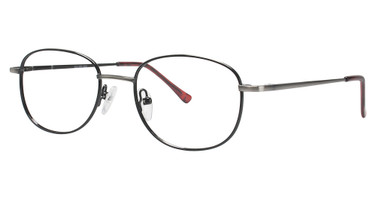 House Collections Eyeglasses G521 Antique Silver-Black/BK