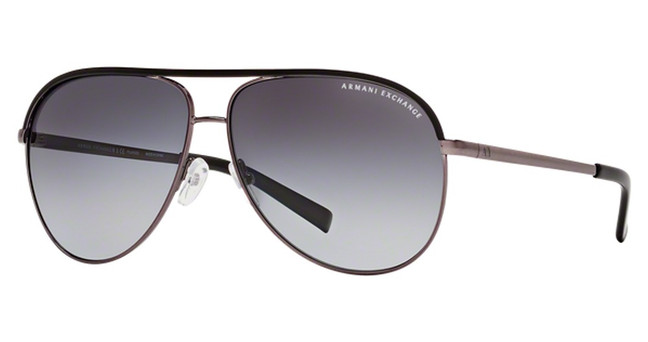 Armani Exchange AX2002 SHINY GUNMETAL & BLACK/6006T3