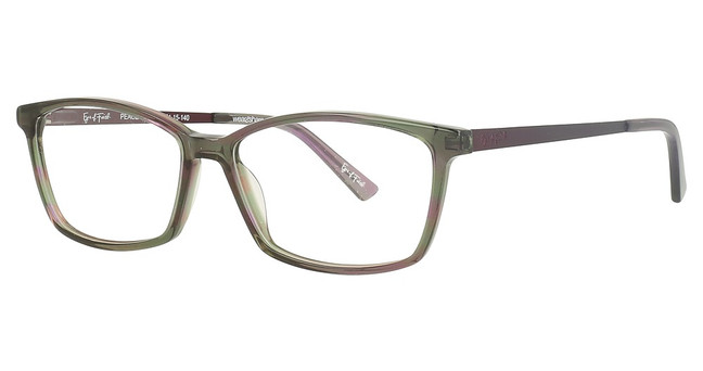 Eyes of Faith Optical Eyeglasses Peace Eggplant