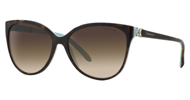Tiffany Eyeglasses TF4089B HAVANA ON TIFFANY BLUE/81343B