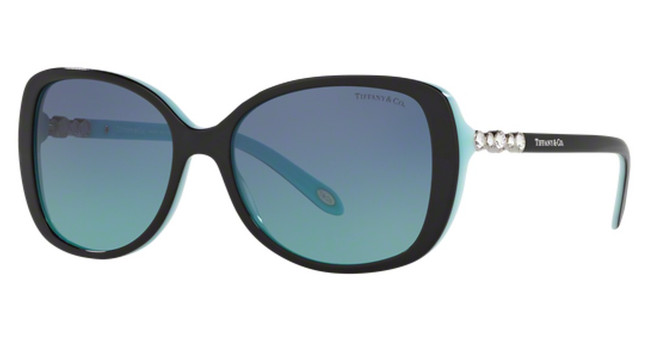 Tiffany Eyeglasses TF4121B BLACK ON TIFFANY BLUE/80559S