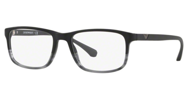 Emporio Armani Eyeglasses EA3098 MATTE BLACK & STRIPED GR/5566