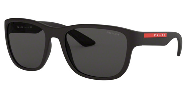 Prada Sport Eyeglasses PS 01US ACTIVE BLACK RUBBER/DG05S0