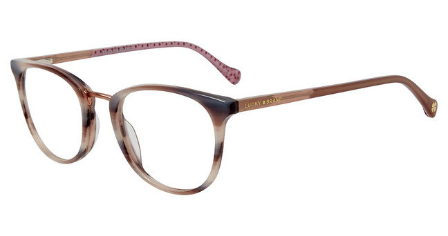 Lucky Brand Eyeglasses D217 Pink Horn