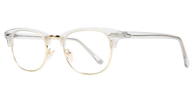 Brooklyn Heights Eyewear Eyeglasses Clubster II Crystal Gold