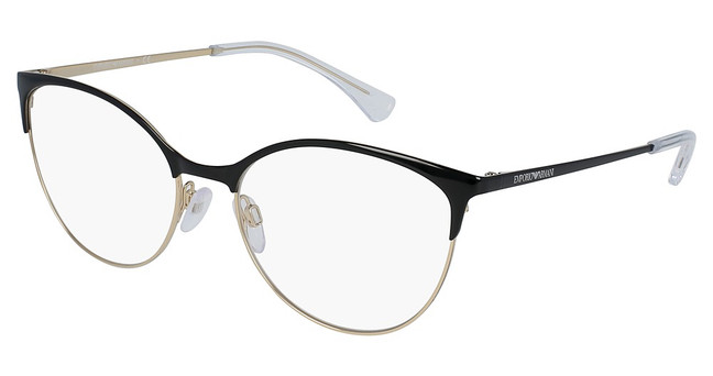 Emporio Armani Eyeglasses EA1087 SHINY BLACK & PALE GOLD/3014