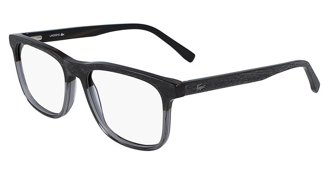 Lacoste Eyeglasses L2849 TRANSPARENT GREY/WOOD/035
